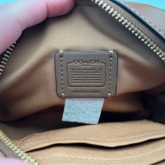 Coach Mini Serena Crossbody In Signature Canvas With Snowflake Print - Picture 7 of 11